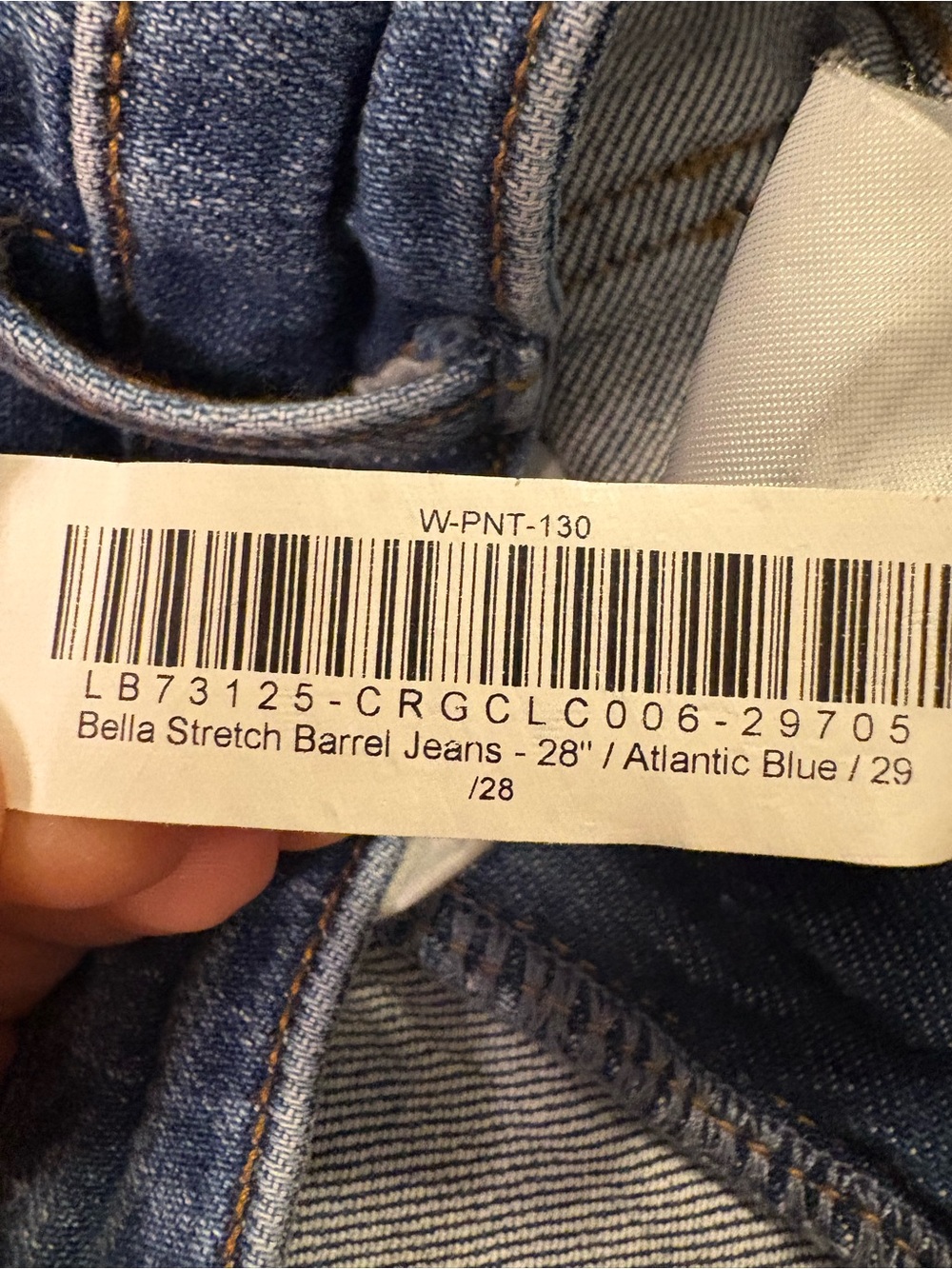 Quince Bella Stretch Barrel Jean size 29 - Picture 13 of 15